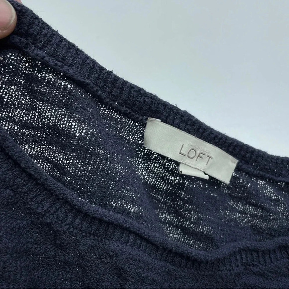 Loft Womens Size L Long sleeve pullover mesh shirt 1713 - Picture 7 of 8